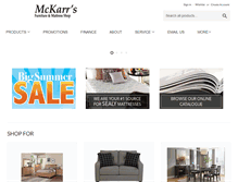 Tablet Screenshot of mckarrsfurniture.com